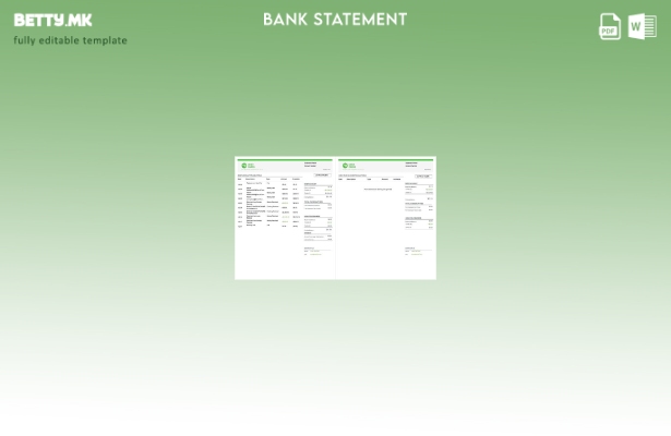 Модерен стил на USA Шаблон за страници за збор за изводи за сметката Green Dot